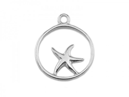 Starfish Embrace Silver Charm - Stellify