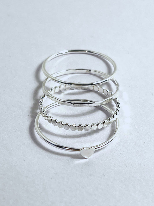 Sterling Silver Stacking Rings - Stellify